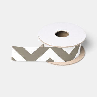 Grijs & Wit Dikke Chevron Huwelijk Verjaardag V3 Lint