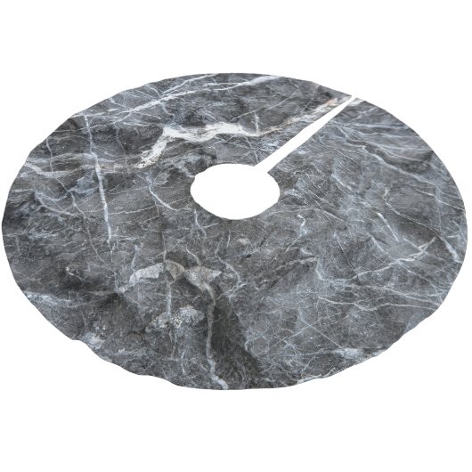Grijs Wit Geaderd Steen Oppervlak Kerstboom Rok (Gekanteld)