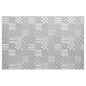 Grijs Wit Gemengde Patchwork Ontwerp Stof (Fat Quarter)