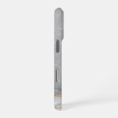 Grijs Wit Goud Glitter Marmer  iPhone Hoesje (Rechterkant)