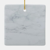 grijs wit marmer keramisch vierkant Ornament (Achterkant)