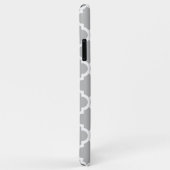Grijs wit Marokkaans #5 Blauwgroen 3 Initiaal mono Case-Mate iPhone Case (Achterkant/rechts)