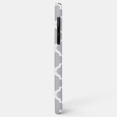 Grijs wit Marokkaans #5 Blauwgroen 3 Initiaal mono Case-Mate iPhone Case (Achterkant/links)