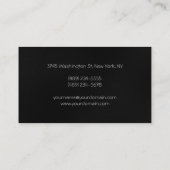 Grijs wit modern Patroon charmerend Visitekaartje (Achterkant)