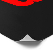 Grijs Wit Rood Nooit Opgeven Succes Print (Hoek)