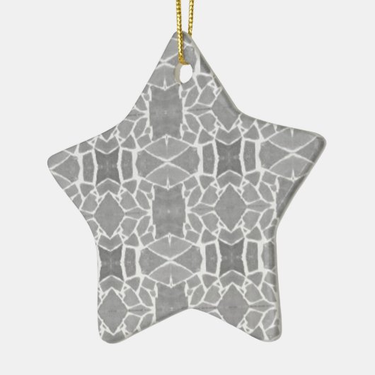 grijs wit stone tegels mozaïekpatroon keramisch ornament (Links)