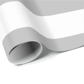 Grijs, wit XL Stripes Patroon Cadeaupapier (Rol Hoek)