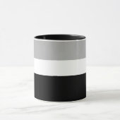 Grijs Wit Zwart Kleuren Stijl Design Mok (Midden)