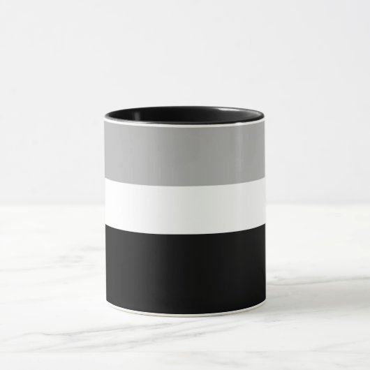 Grijs Wit Zwart Kleuren Stijl Design Mok (Midden)