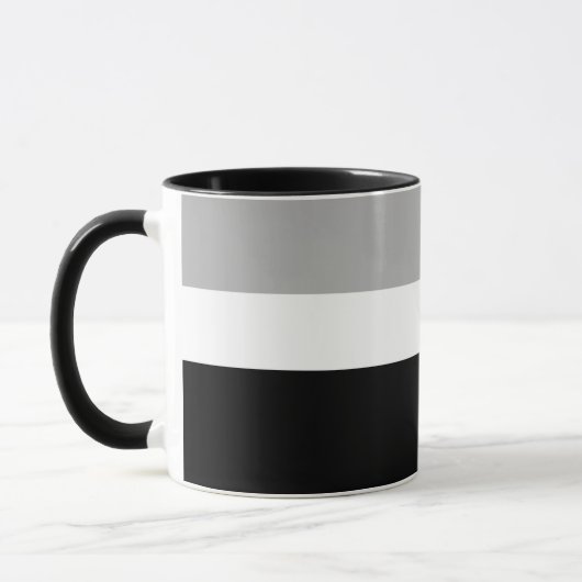 Grijs Wit Zwart Kleuren Stijl Design Mok (Links)