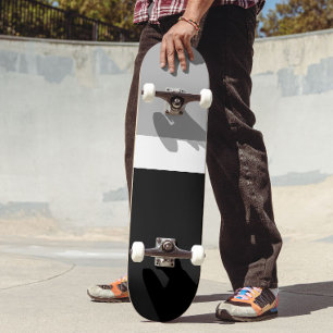 Grijs Wit Zwart Kleuren Stijl Design Skateboard