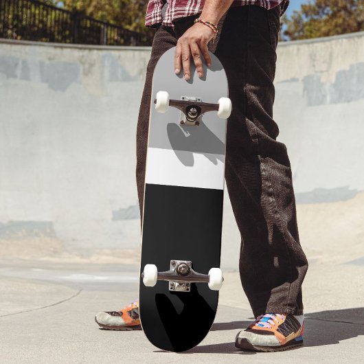 Grijs Wit Zwart Kleuren Stijl Design Skateboard