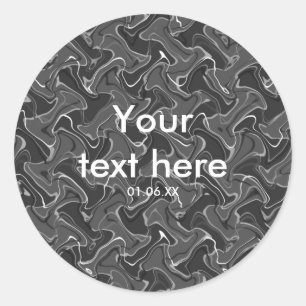 Grijs & Witte Abstracte Rook Jongens Feest Sticker