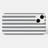 Grijs-witte snoepstrepen Case-Mate iPhone case (Achterkant (horizontaal))