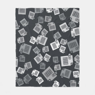 Grijs XLS-bestandsdocument. Knooppictogram van xls Fleece Deken
