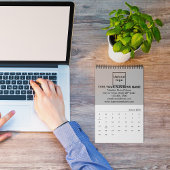 Grijs Zakelijk Merk op Agenda Kalender