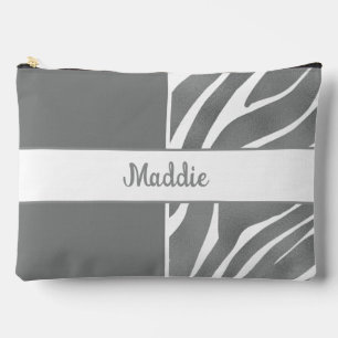 Grijs Zebra Strepen Patroon Etui