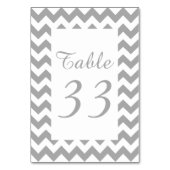 grijs zigzag genummerd kaart (Voorkant)