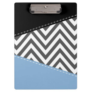 Grijs zigzag, Grijs Chevron, Zigzag Pattern, Blauw Klembord