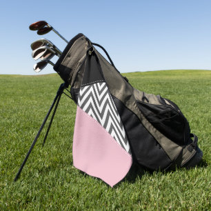 Grijs zigzag, Grijze Chevron, Zigzag Pattern, Roze Golfhanddoek