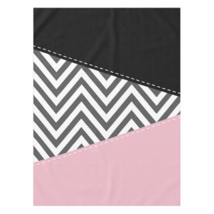 Grijs zigzag, Grijze Chevron, Zigzag Pattern, Roze Tafelkleed