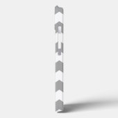 Grijs Zigzag Patroon Case-Mate iPhone Case (Achterkant / Links)
