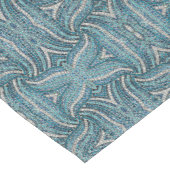 grijs zilverturquoise blauwgroen blauw bohemisch medium tafelloper (Hoek)