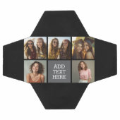 Grijs Zwart 5 Fotocollage met Tekst Voetbal (Enkel)