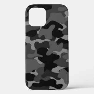 Grijs Zwart Camo iPhone 12 Pro Hoesje