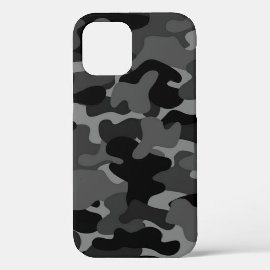 Grijs Zwart Camo Case-Mate iPhone Case (Achterkant)