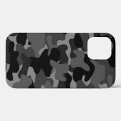Grijs Zwart Camo Case-Mate iPhone Case (Achterkant (horizontaal))