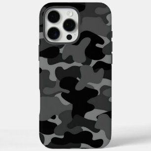 Grijs Zwart Camo iPhone 16 Pro Max Hoesje
