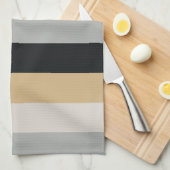 Grijs, Zwart en Tan Theedoek (Quarter Fold)