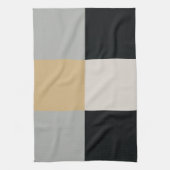 Grijs, Zwart en Tan Theedoek (Verticaal)