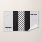 Grijs zwart en wit bad handdoek (Handdoek)