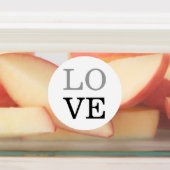 Grijs Zwart Script Liefde Bruiloft Labels (Aangebracht)