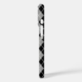 Grijs Zwart Wit Argyle Diamant Ontwerp  Case-Mate iPhone Case (Achterkant / Links)