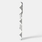 Grijs Zwart Wit Argyle Diamant Ontwerp  Case-Mate iPhone Case (Achterkant / Rechts)