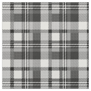 Grijs Zwart Wit Madras Plaid Ontwerp Stof