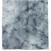 grijs zwart-wit marmer douchegordijn (Voorkant)