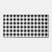 Grijs Zwart Wit Plakt Check Patroon Bureaumat (Voorkant)