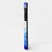  grijsblauw floraalpatroon Case-Mate iPhone case (Achterkant/links)