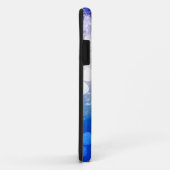  grijsblauw floraalpatroon Case-Mate iPhone case (Achterkant/rechts)