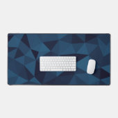 Grijsblauw geometrisch meshpatroon bureaumat (Keyboard & Muis)