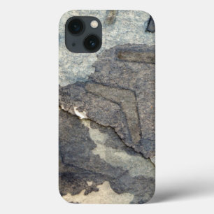 grijsblauwe achtergrond waterverf 2 iPhone 13 hoesje