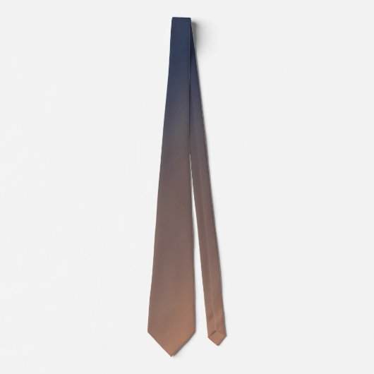 Grijsblauwe en beige gradiënt. stropdas (Voorkant)