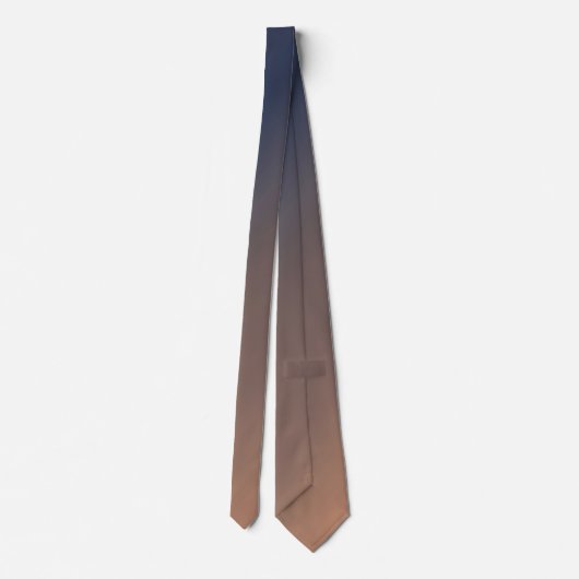 Grijsblauwe en beige gradiënt. stropdas (Achterkant)