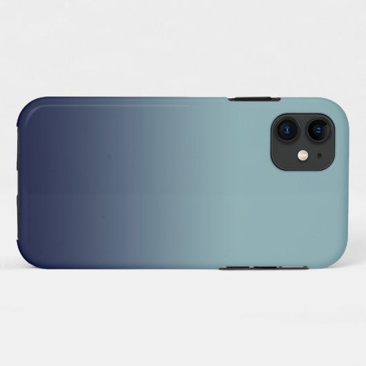 Grijsblauwe gradiënt. Case-Mate iPhone case (Achterkant (horizontaal))