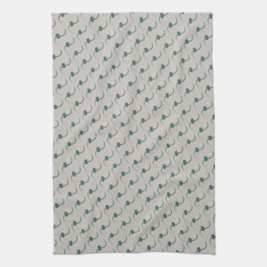 Grijsblauwe handdoek (Verticaal)