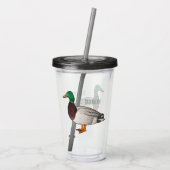 Grijsbuikmierklauwier Acryl Drinkbeker (Achterkant)